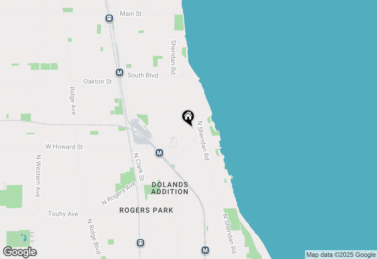 Map of 1502 W Jonquil Terrace #G, Chicago, IL 60626