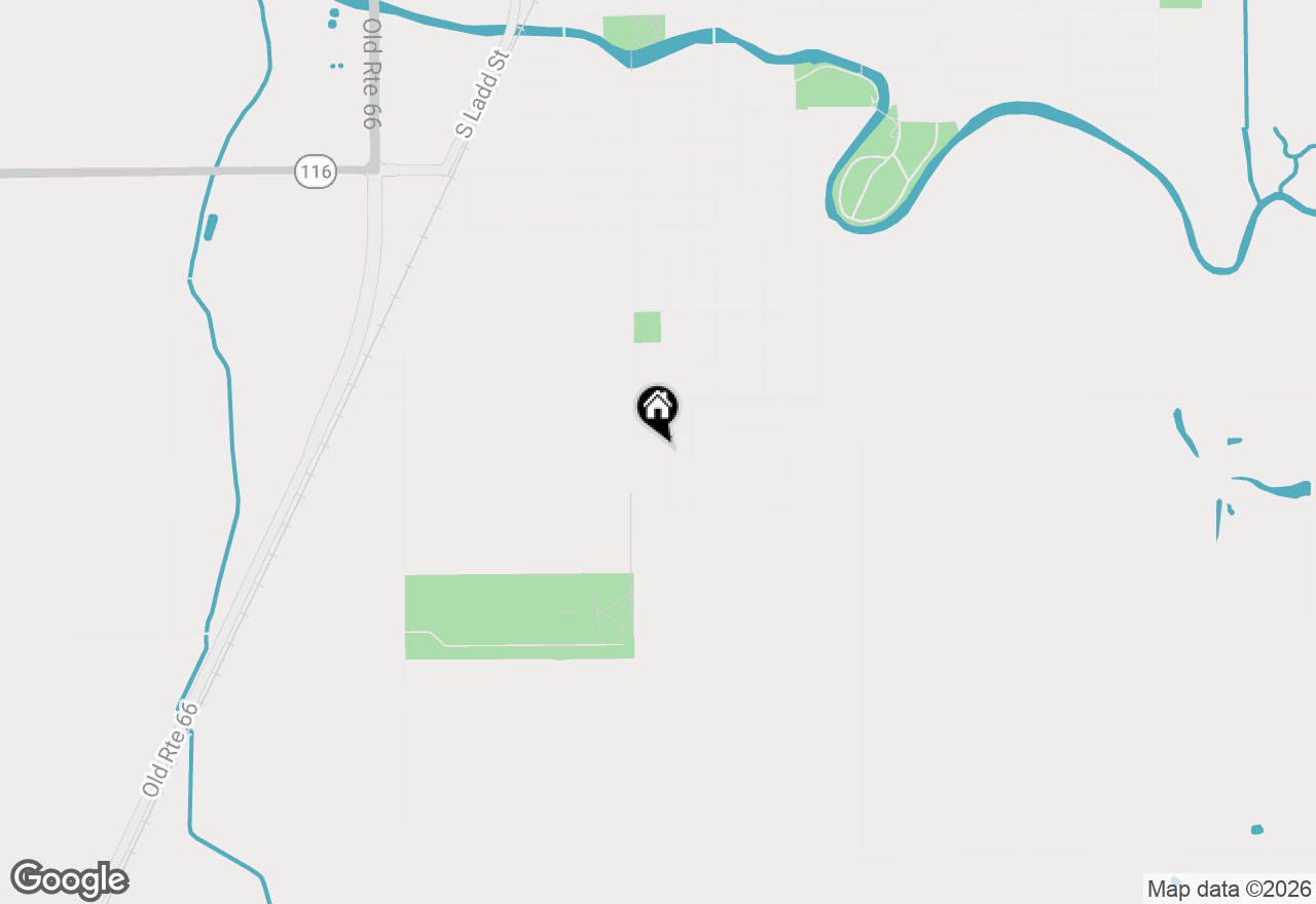 Map of 1507 S Oak Street, Pontiac, IL 61764