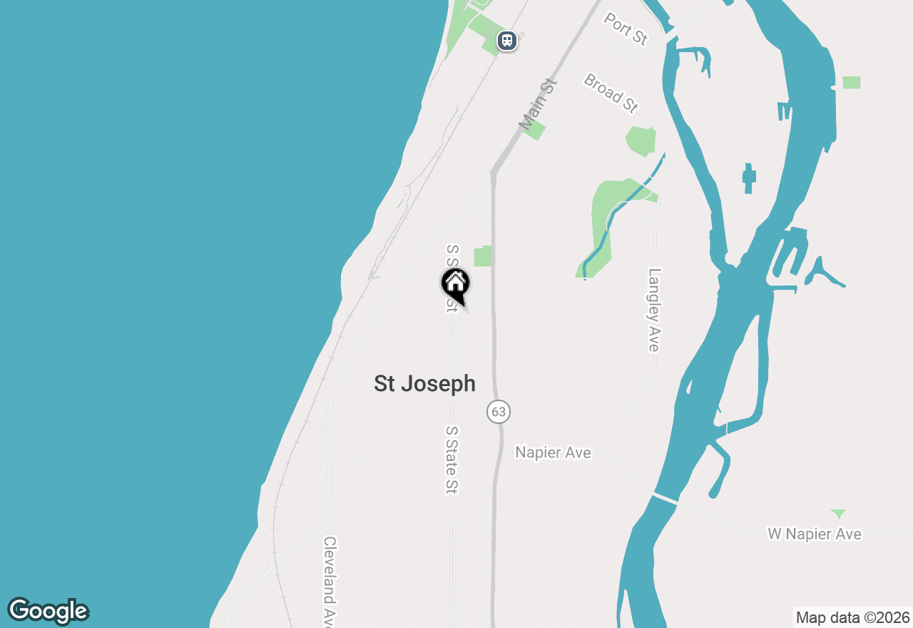 Map of 602 Howard Avenue, St. Joseph, MI 49085