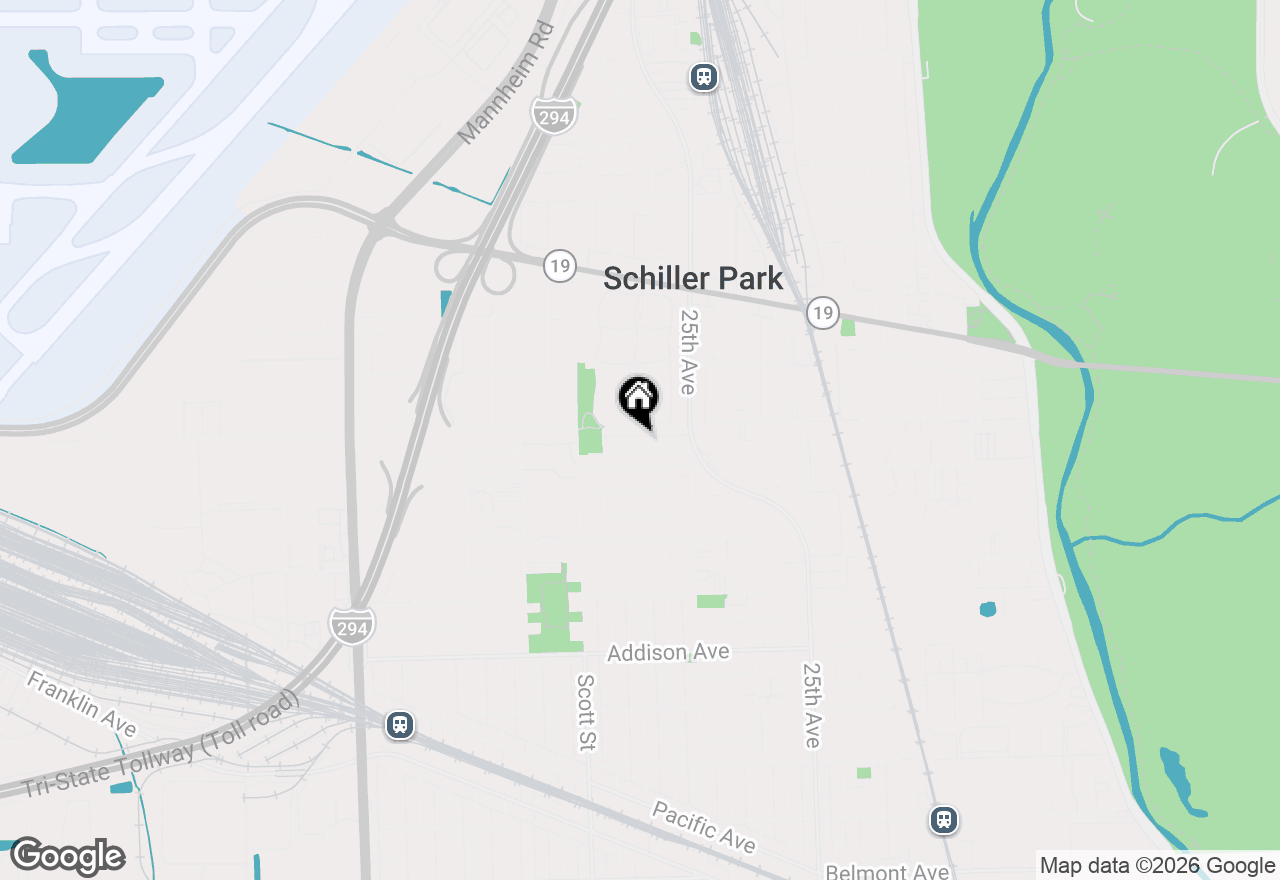 Map of 9850 Garden Court, Schiller Park, IL 60176