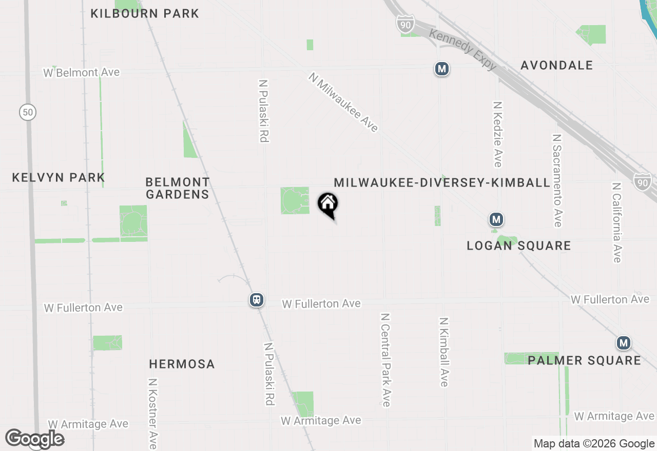 Map of 2639 N Hamlin Avenue, Chicago, IL 60647