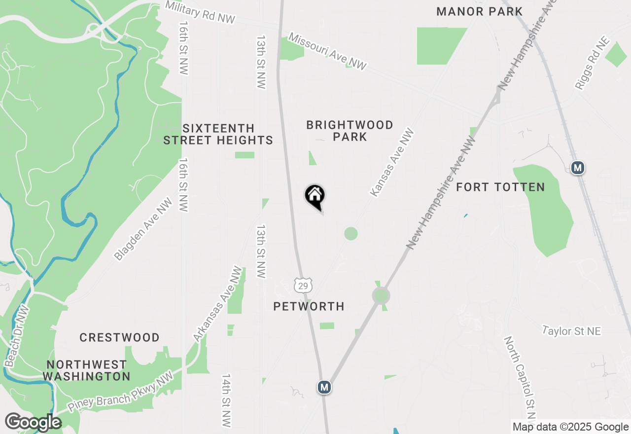 Map of 837 Decatur Street Nw, Washington, DC 20011