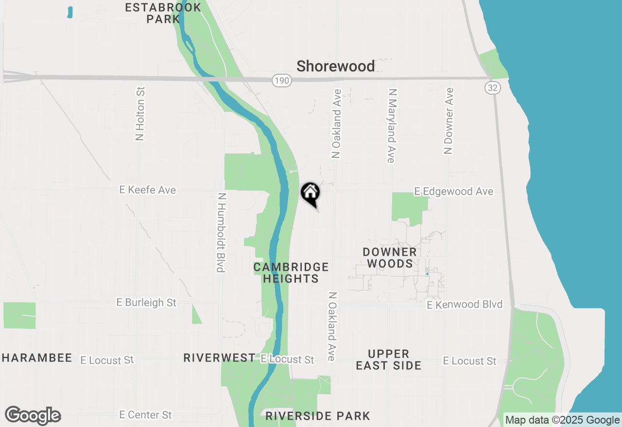 Map of 3438 N Newhall St #3440, Milwaukee, WI 53211