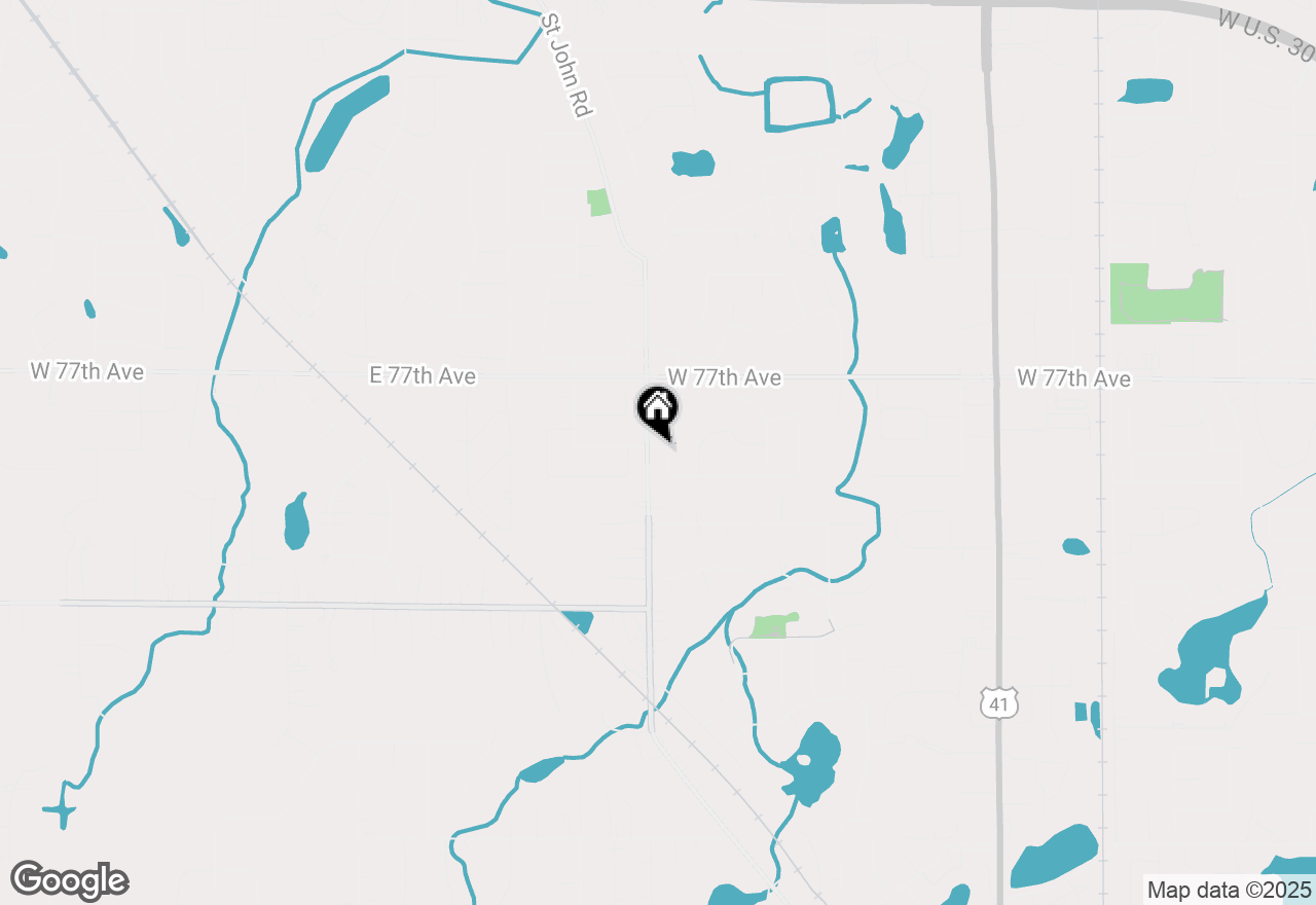 Map of 2516 Ticonderoga Street, Schererville, IN 46375