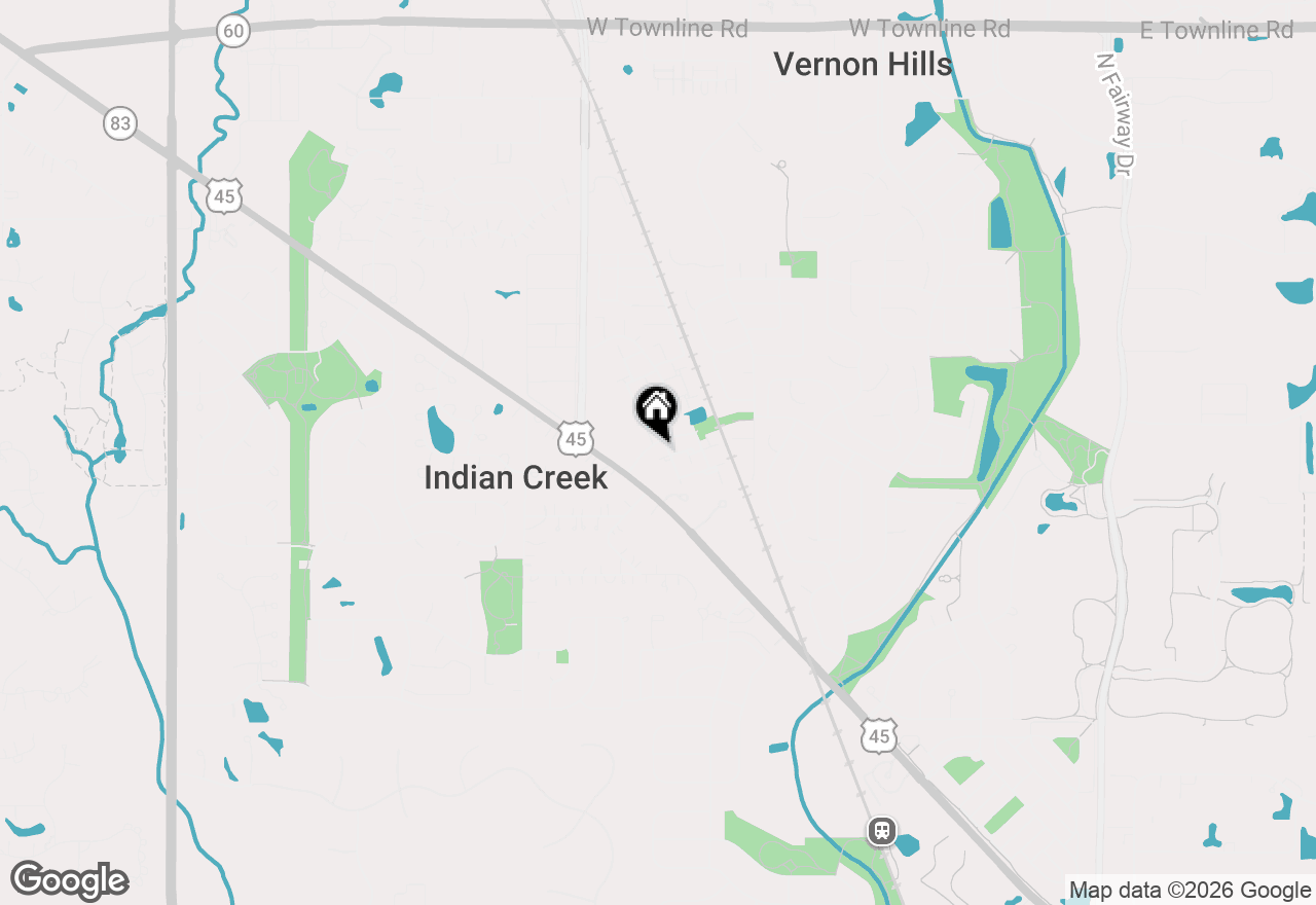 Map of 410 Ashwood Court, Vernon Hills, IL 60061