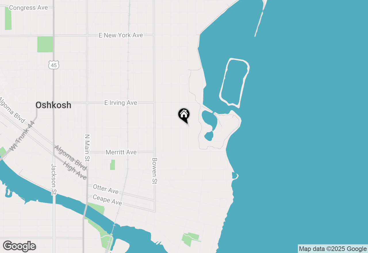 Map of 1120 E Parkway Ave, Oshkosh, WI 54901