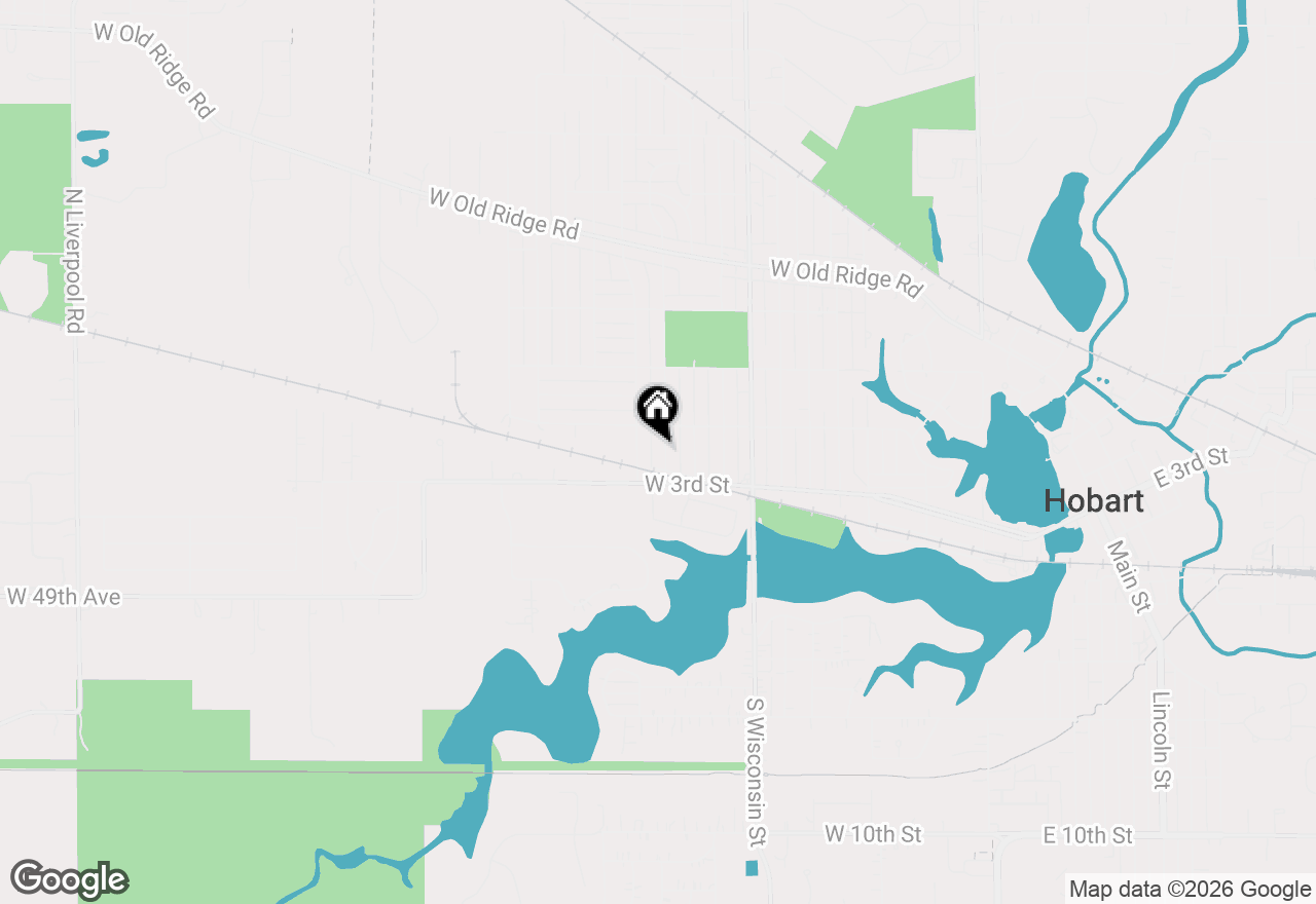 Map of 220 S Delaware Street, Hobart, IN 46342