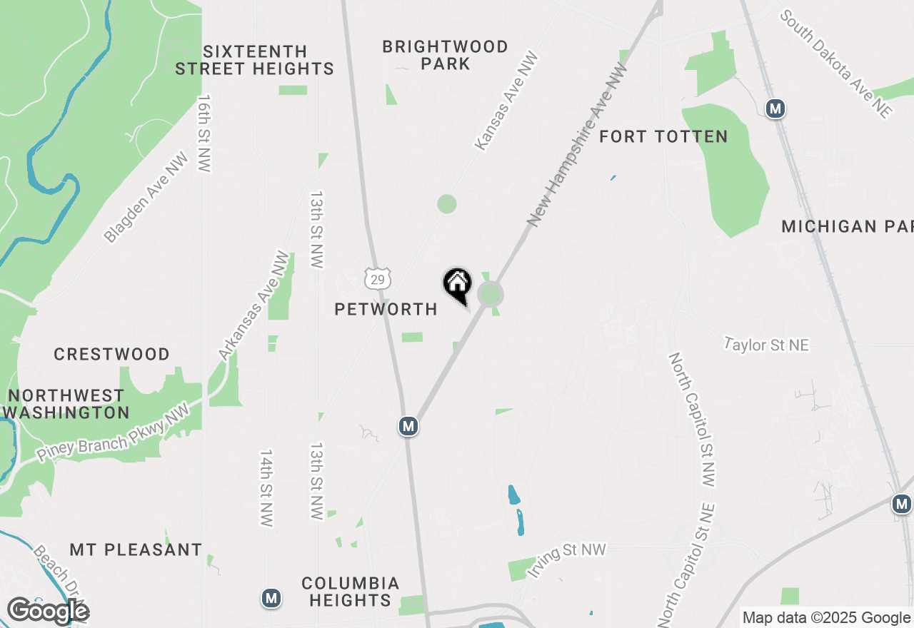 Map of 625 Upshur Street Nw, Washington, DC 20011