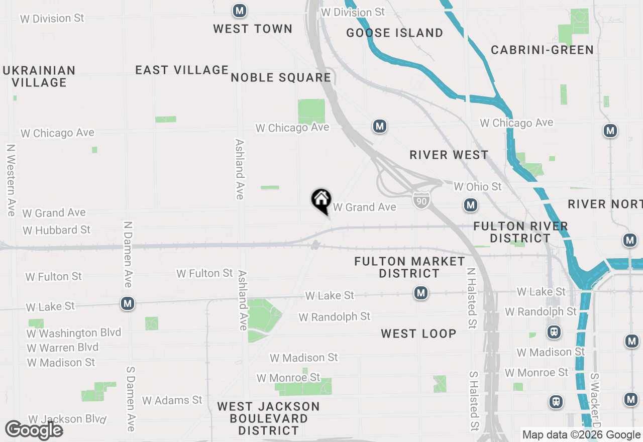 Map of 1330 W Hubbard Street #2, Chicago, IL 60642