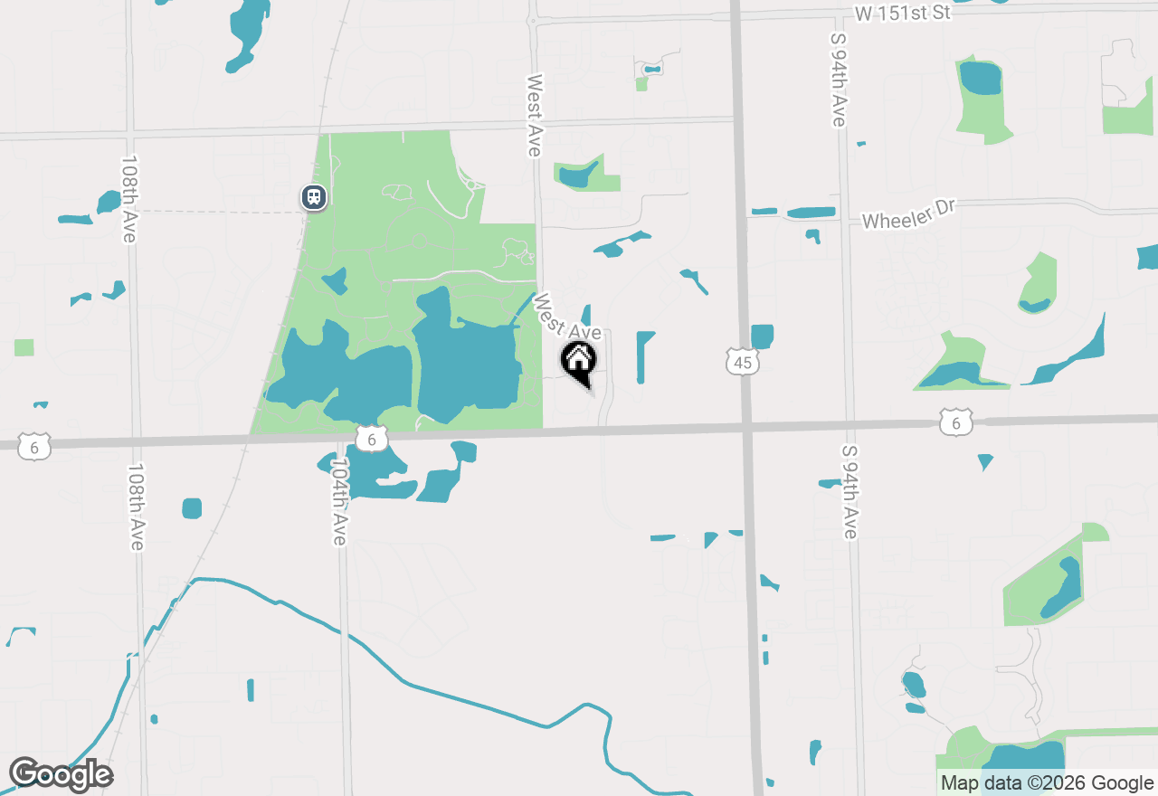 Map of 9939 Constitution Court, Orland Park, IL 60462