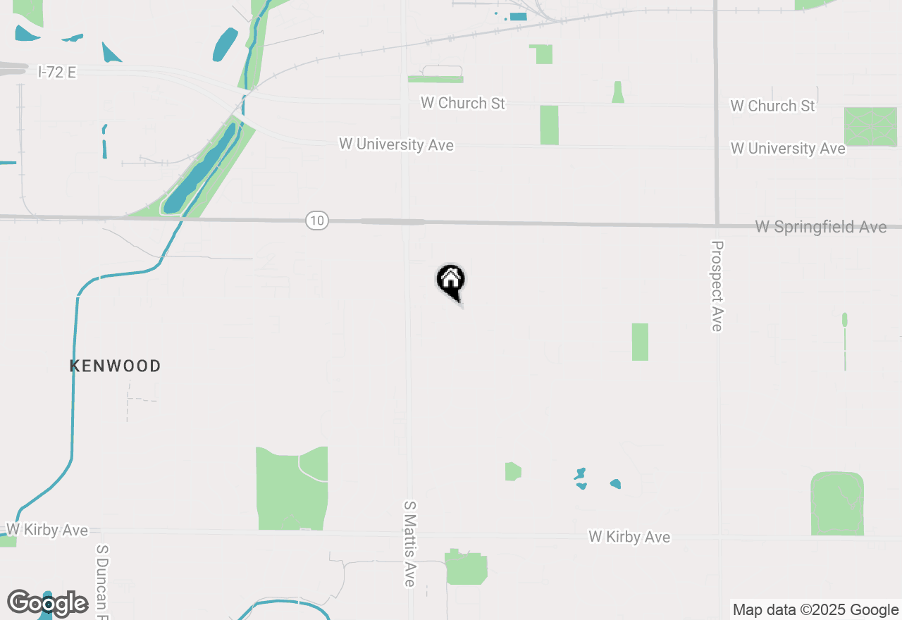 Map of 1609 W John Street, Champaign, IL 61821