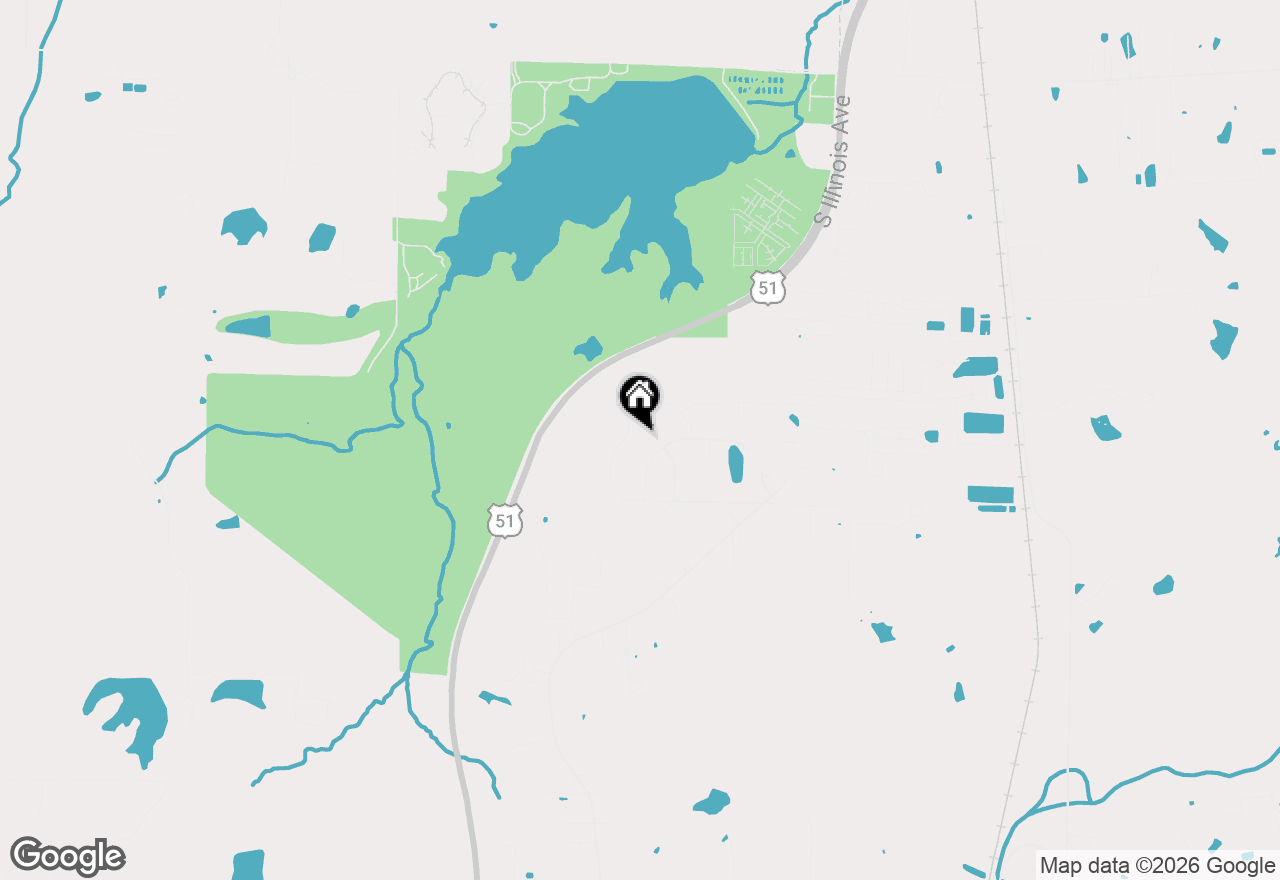 Map of 261 High Forest Drive, Carbondale, IL 62903