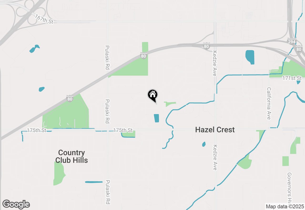 Map of (Address confidential), Hazel Crest, Illinois 60429