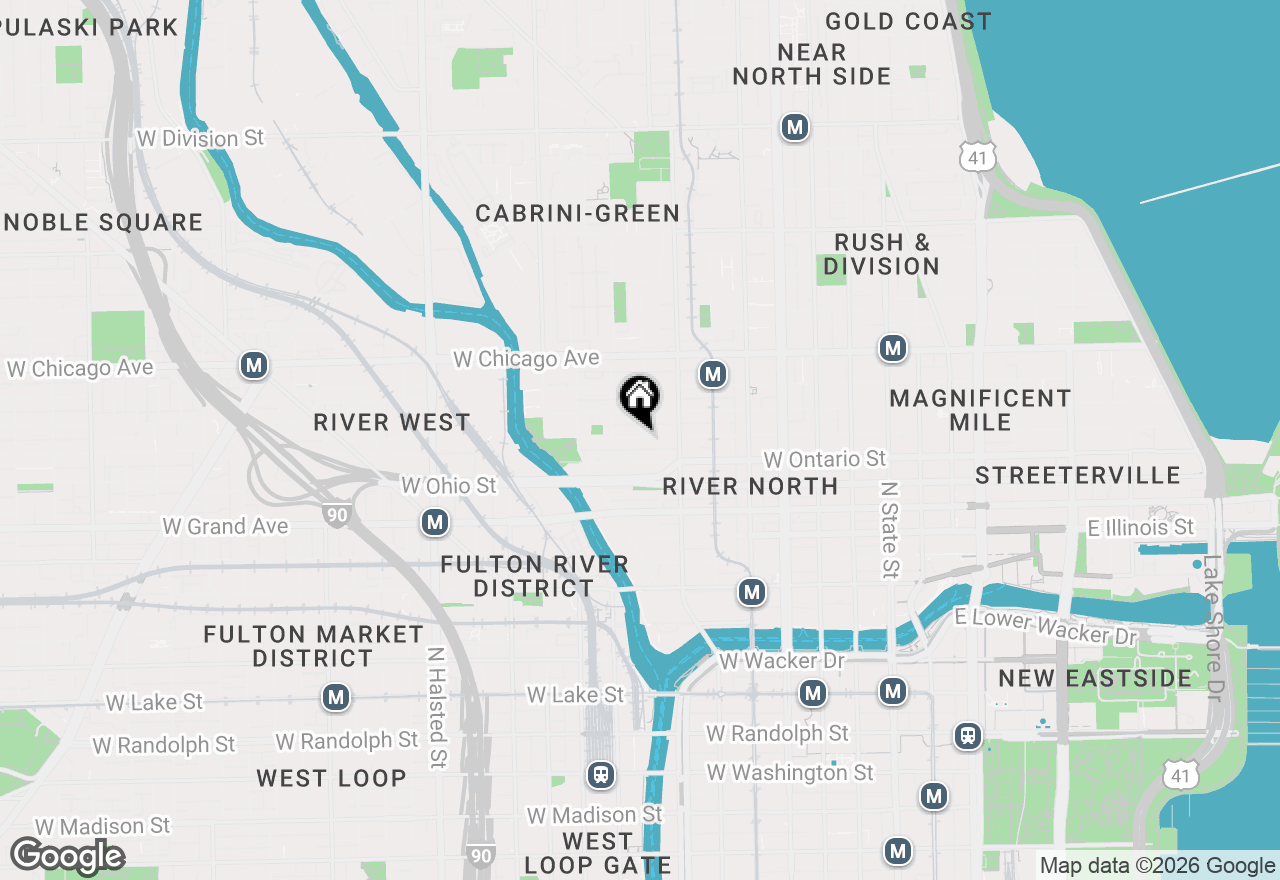 Map of 375 W Erie Street #213, Chicago, IL 60654