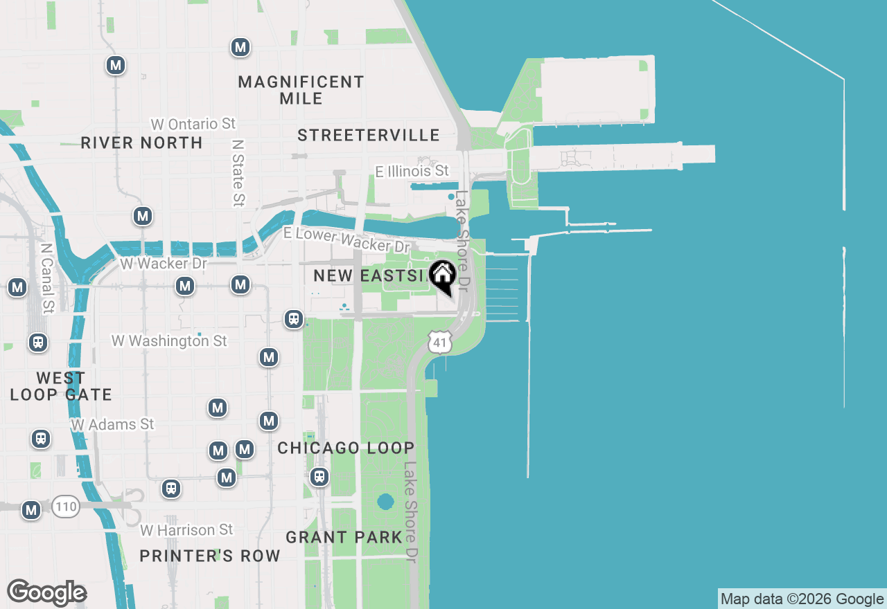 Map of 155 N Harbor Drive #3301-3302-3314, Chicago, IL 60601