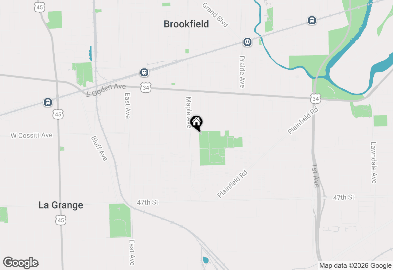 Map of 4308 Elm Avenue, Brookfield, IL 60513
