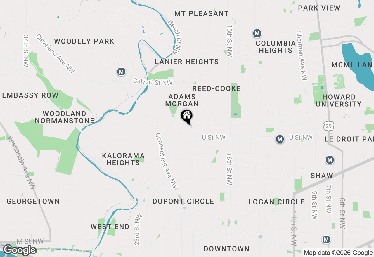 Map of 1833 California Street Nw #203, Washington, DC 20009