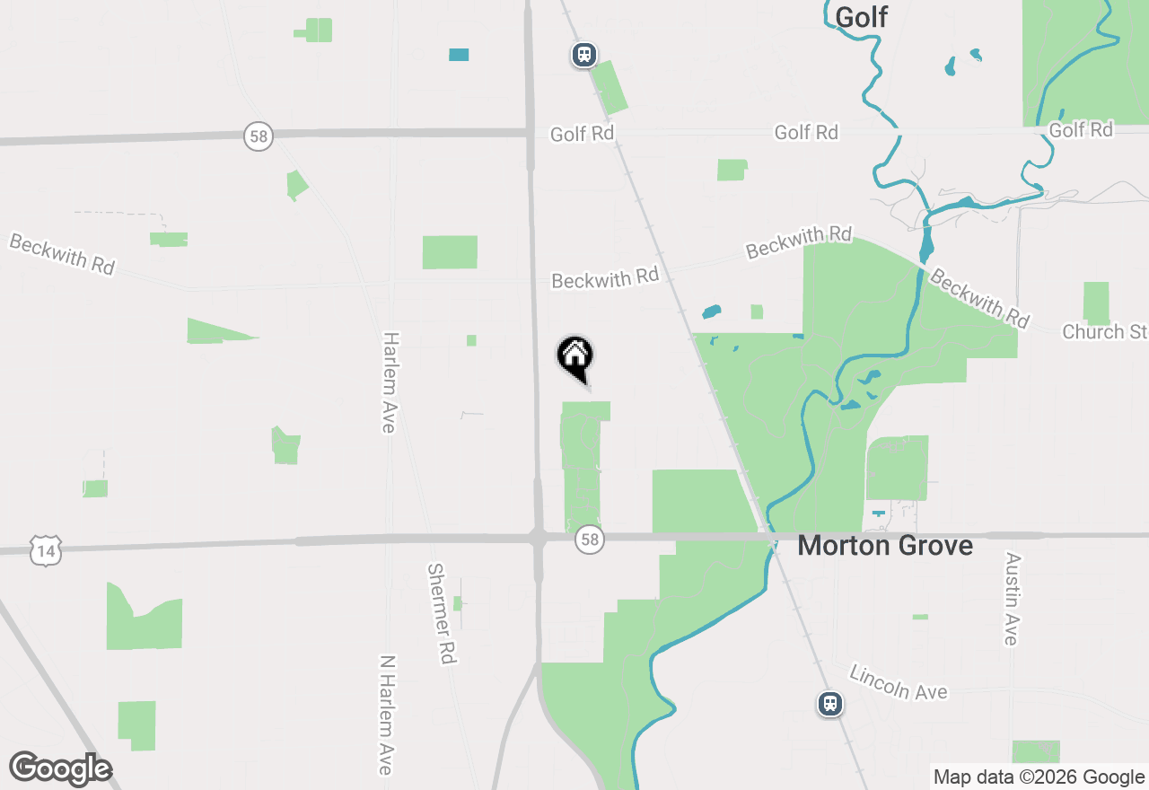 Map of 6837 Davis Street, Morton Grove, IL 60053