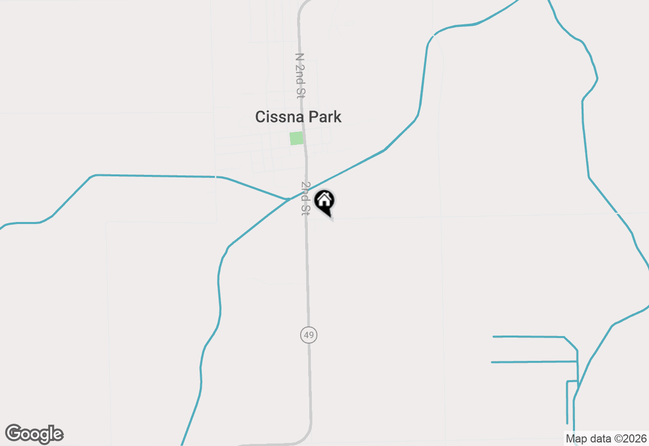 Map of 498 Park Street, Cissna Park, IL 60924