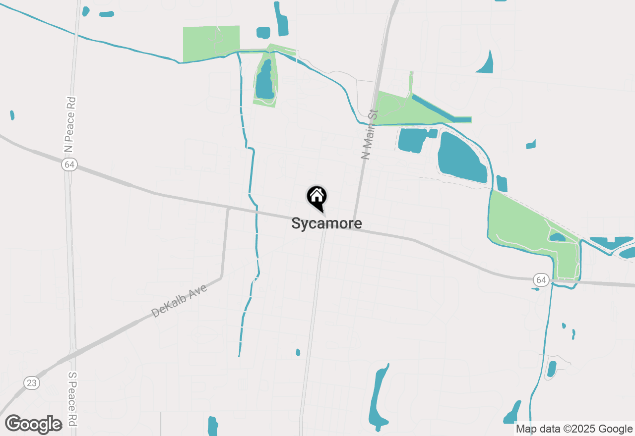 Map of 341 W State Street, Sycamore, IL 60178