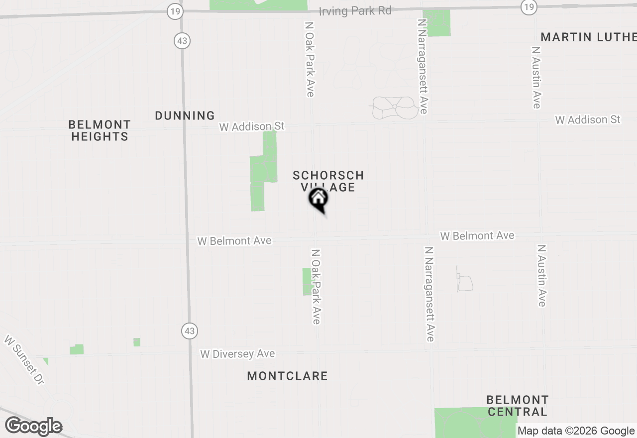 Map of 3243 N Oak Park Avenue, Chicago, IL 60634