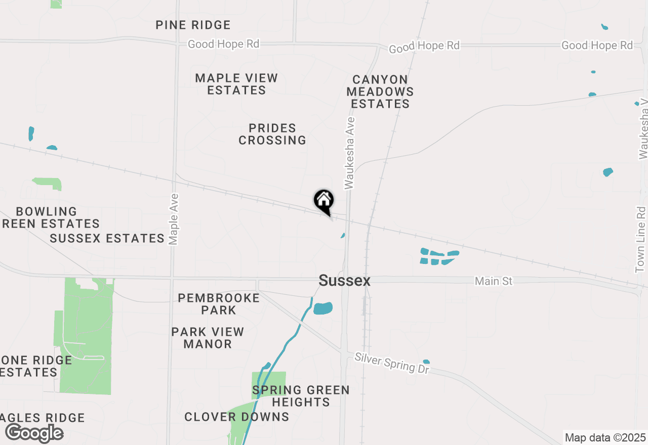 Map of W234N6625 Laurel Ct, Sussex, WI 53089