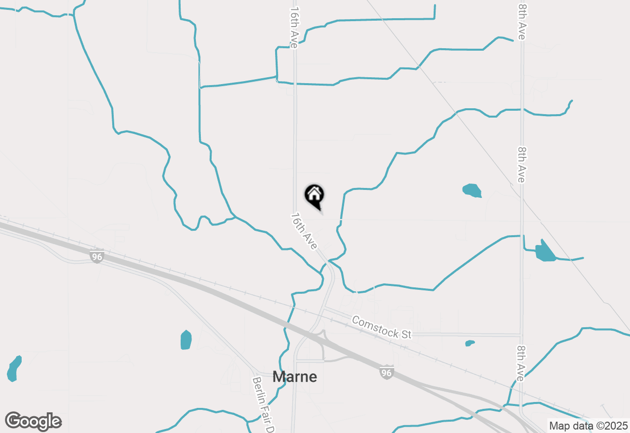 Map of 1553 Garfield Street, Marne, MI 49435