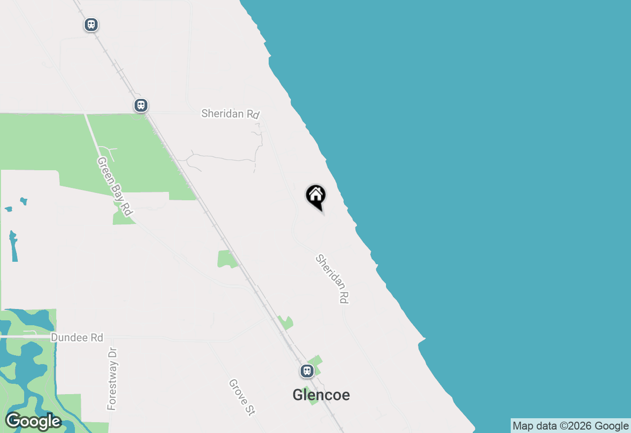 Map of 1015 Sheridan Road, Glencoe, IL 60022