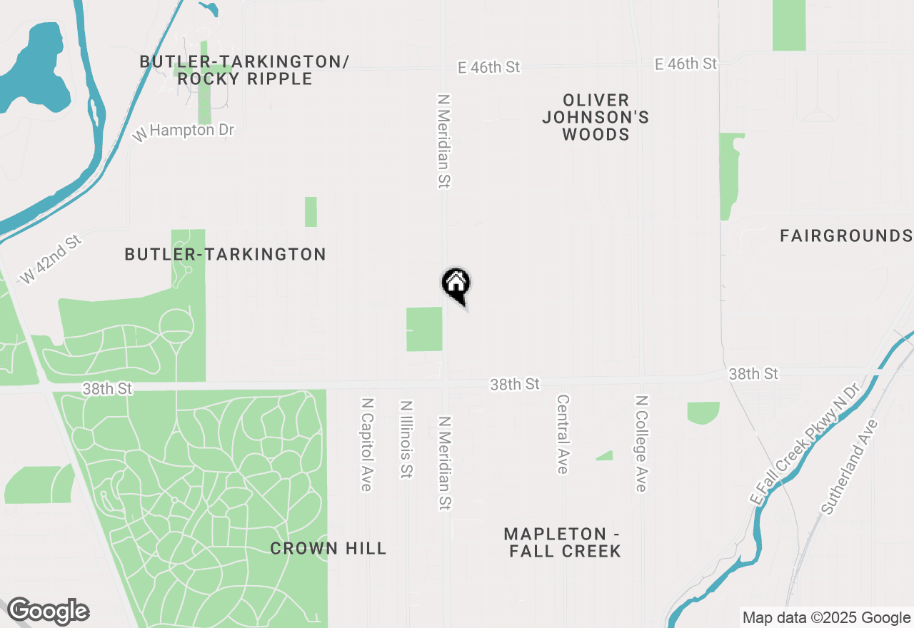 Map of 3965 N Meridian Street #3F, Indianapolis, IN 46208
