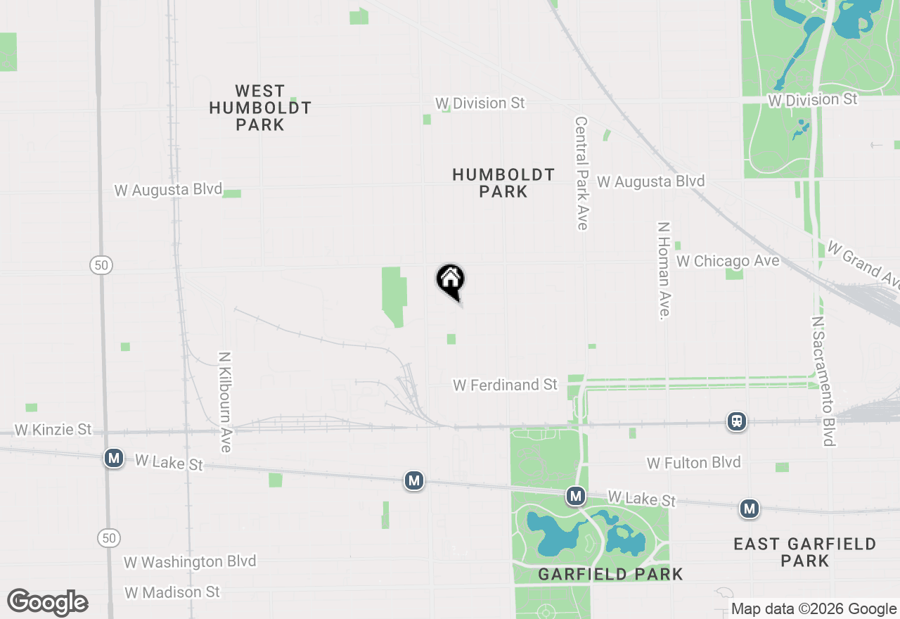 Map of 3921 W Huron Street #3, Chicago, IL 60624