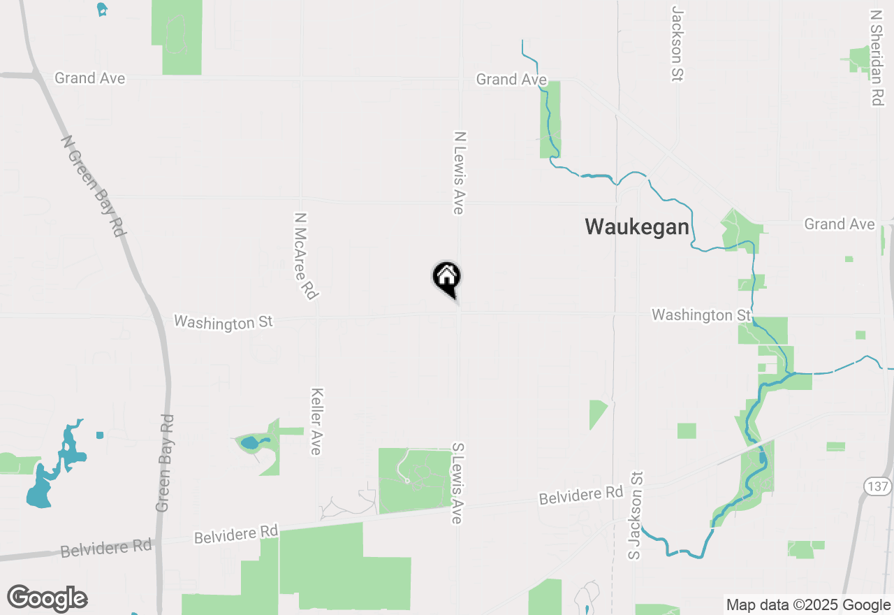 Map of 1916 Washington Street, Waukegan, IL 60085