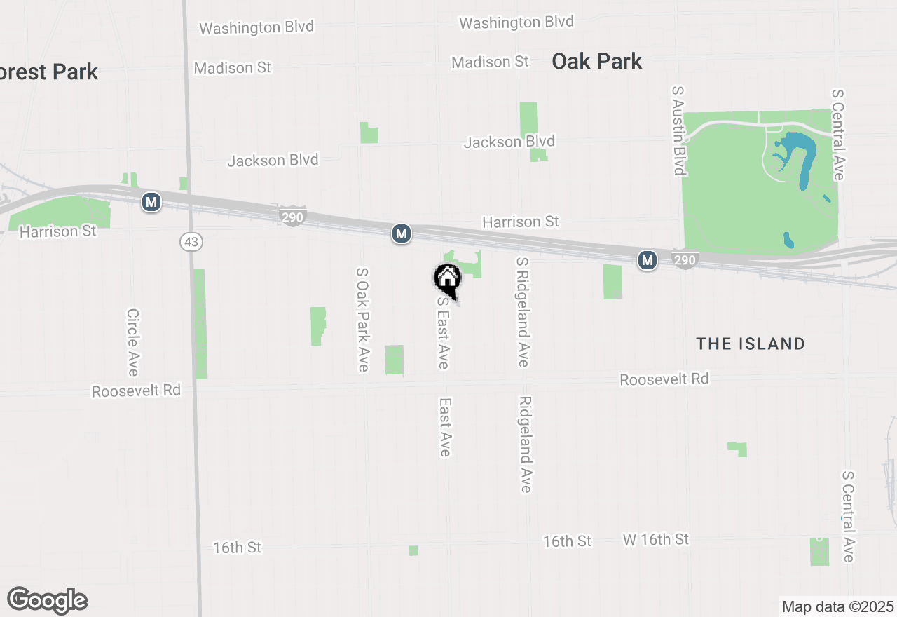 Map of 1104 S East Avenue #1, Oak Park, IL 60304