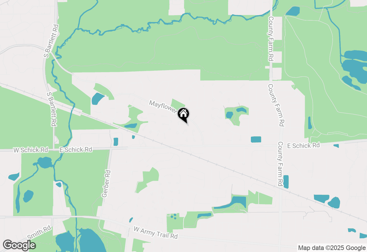 Map of 1623 Camberley Court, Bartlett, IL 60103