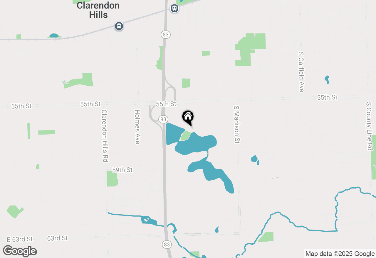 Map of 5616 S Quincy Street, Hinsdale, IL 60521