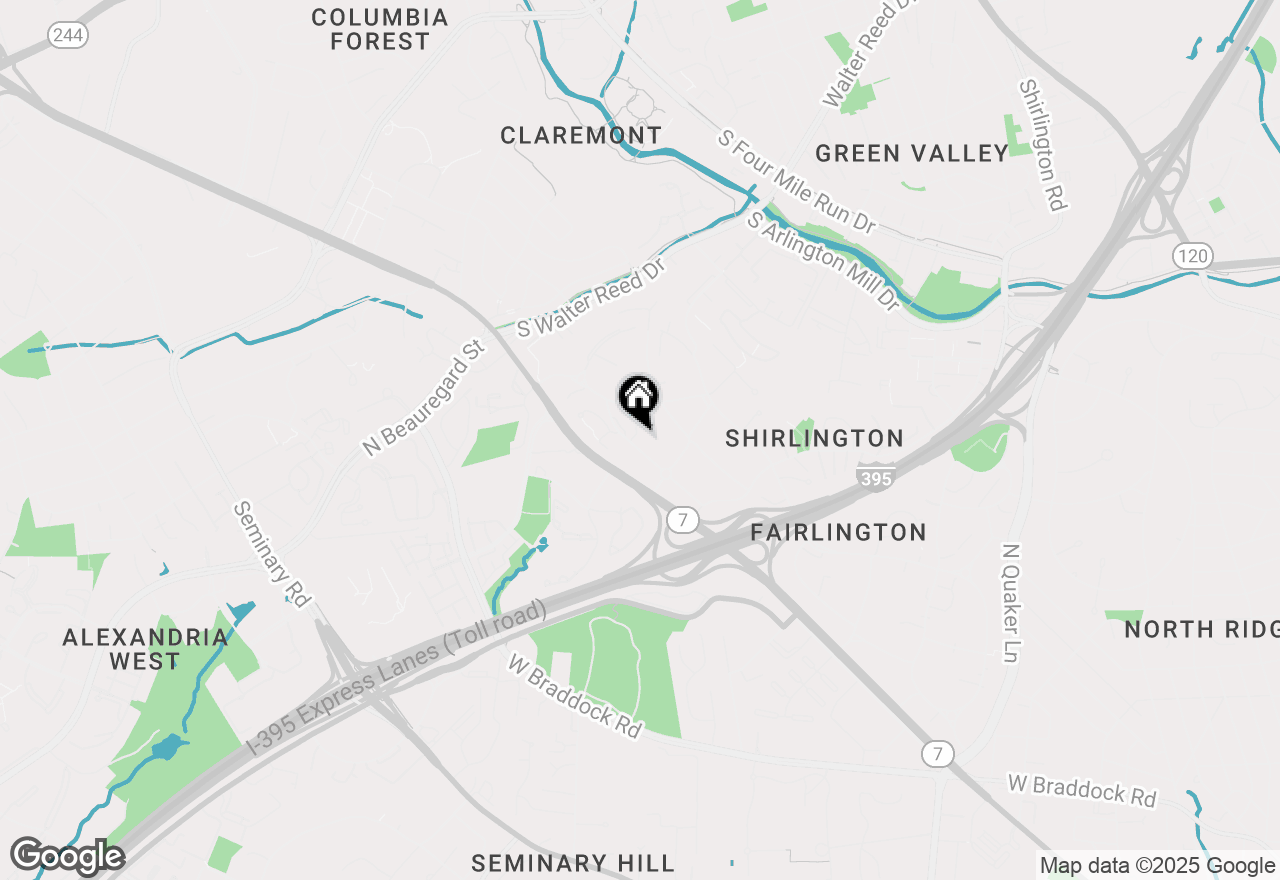 Map of 2949 S Columbus Street #A2, Arlington, VA 22206