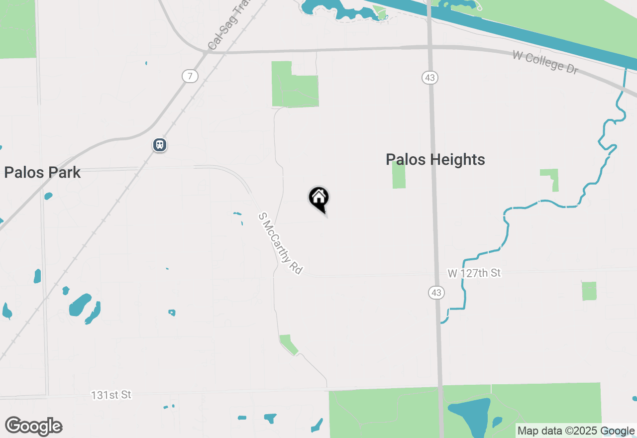 Map of 7600 W Carmichael Drive, Palos Heights, IL 60463