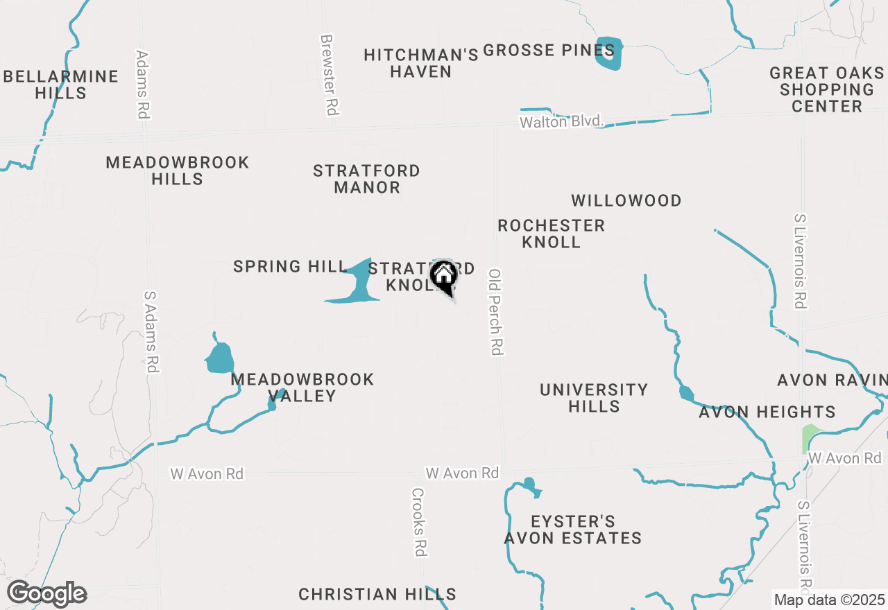 Map of 2152 Avoncrest Drive, Rochester Hills, MI 48309