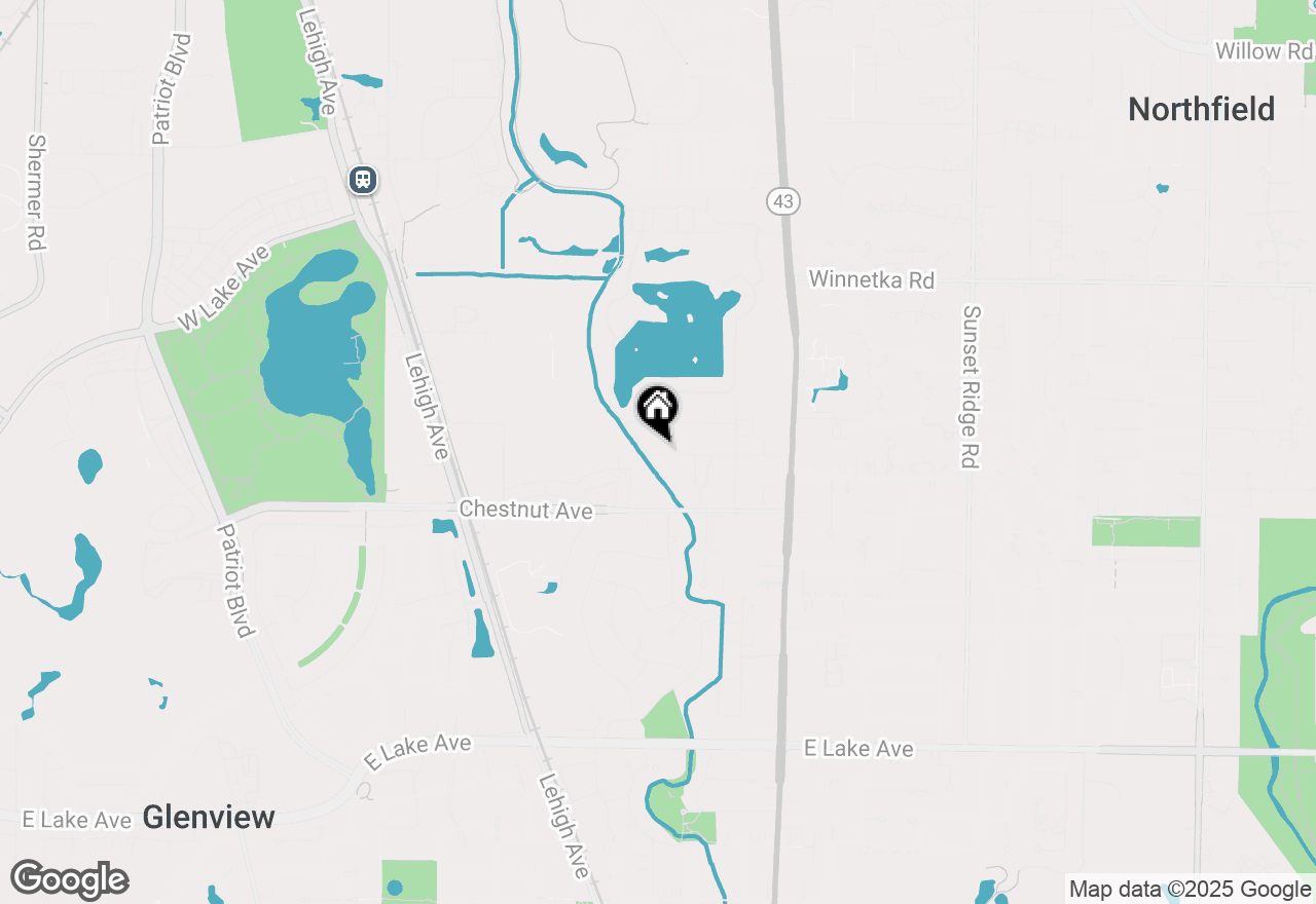 Map of 1855 Tanglewood Drive #F, Glenview, IL 60025
