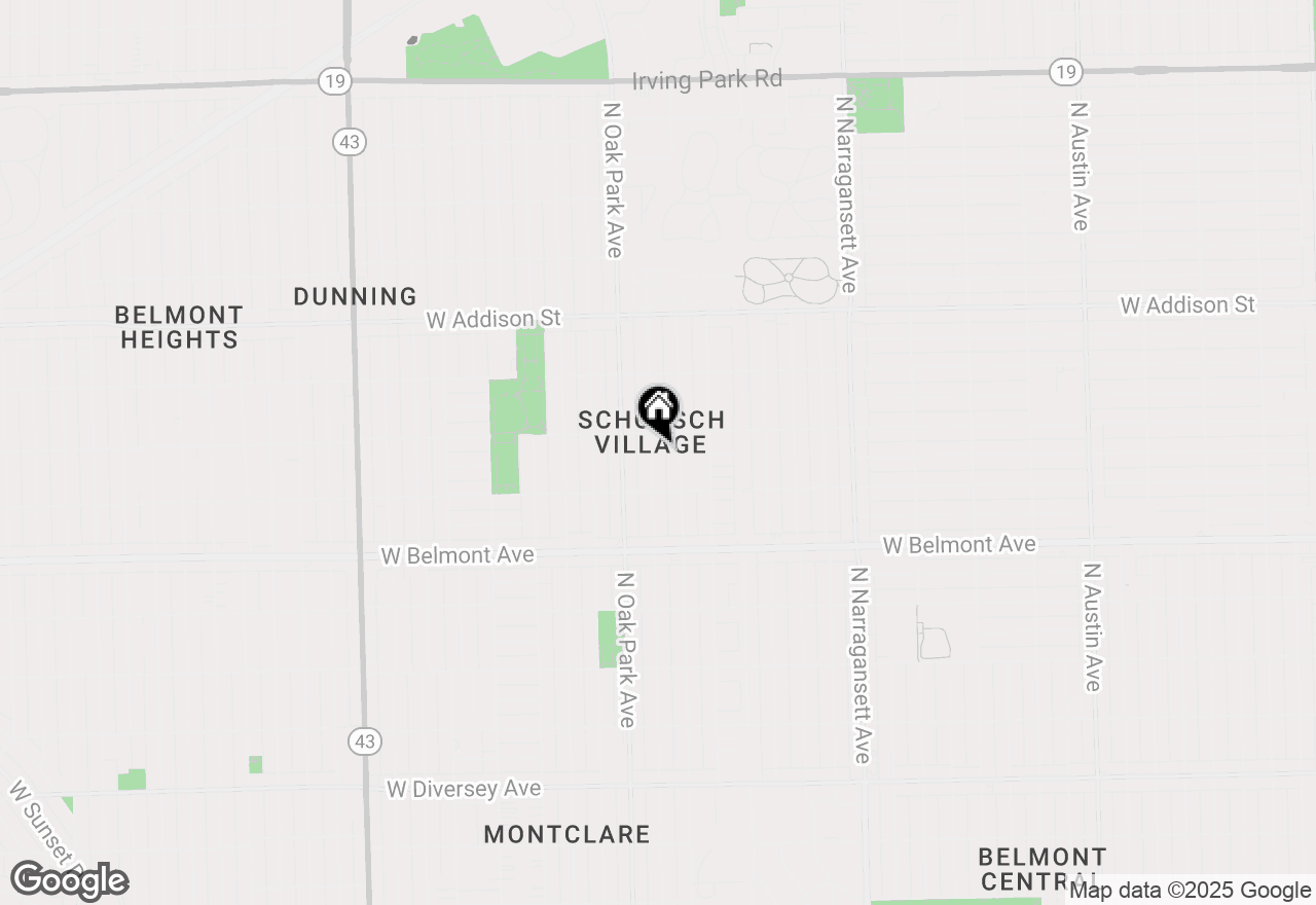 Map of 3341 N Rutherford Avenue, Chicago, IL 60634