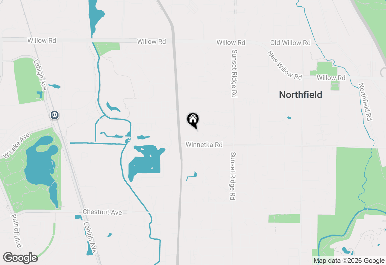 Map of 22 Regent Wood Road, Northfield, IL 60093
