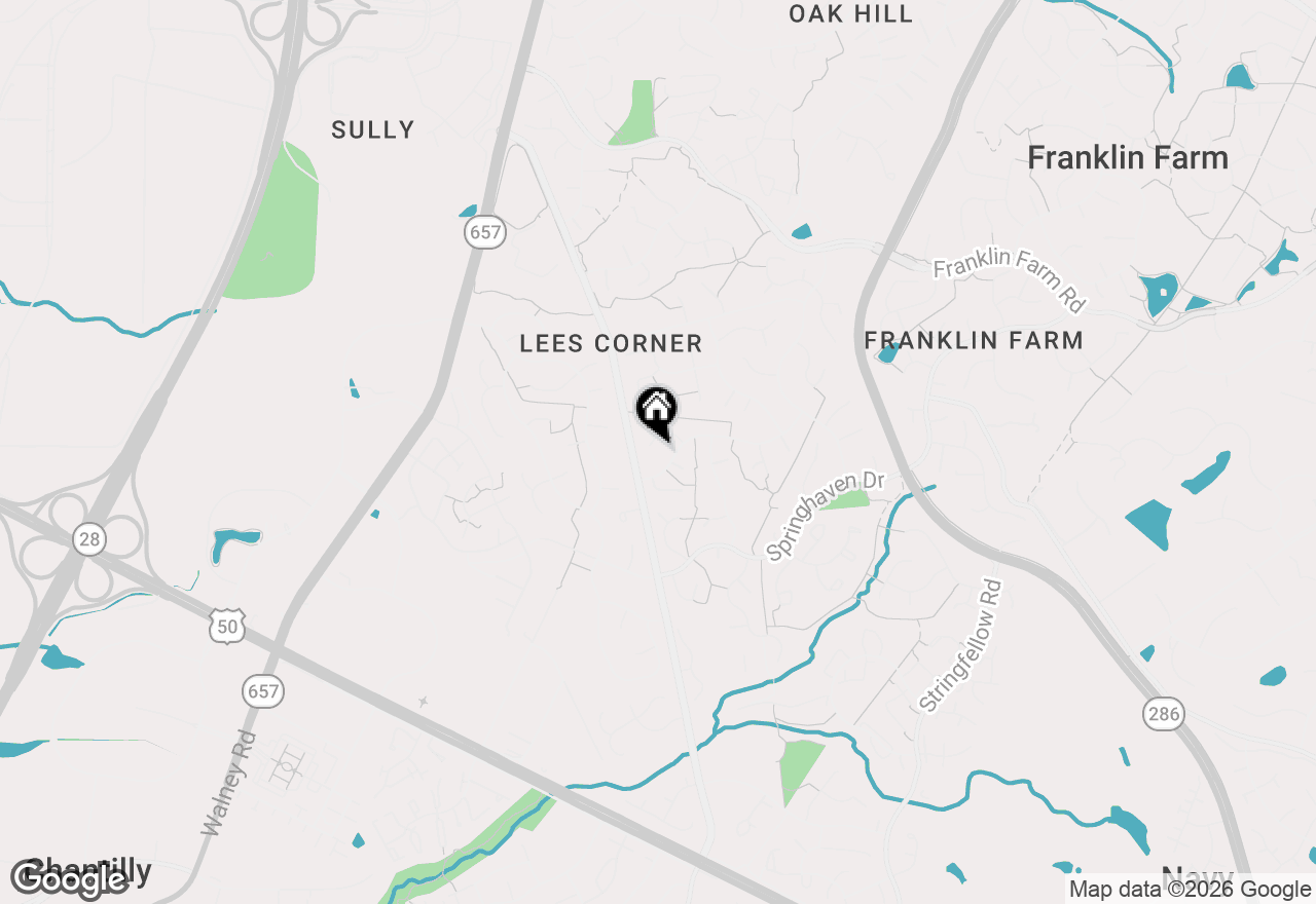 Map of 13509 Oak Ivy Lane, Fairfax, VA 22033