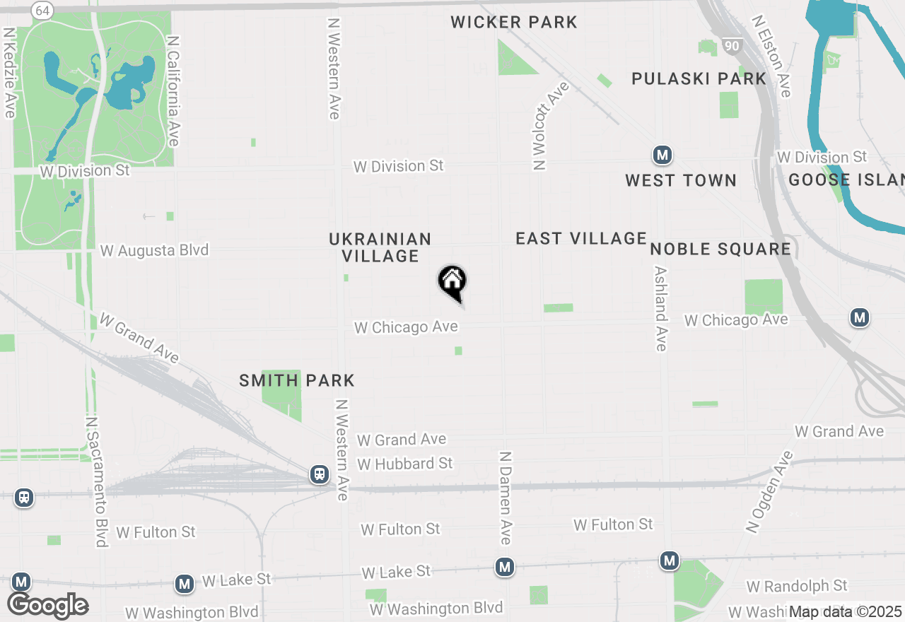 Map of 2101 W Rice Street #101, Chicago, IL 60622