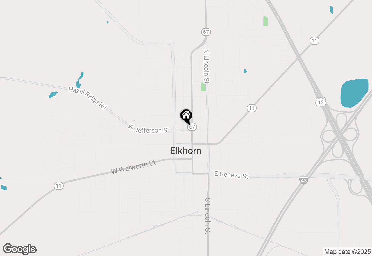 Map of 14 W Jefferson St, Elkhorn, WI 53121