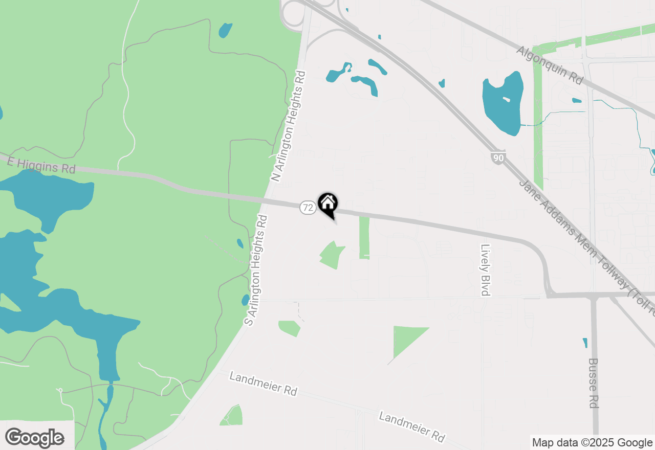 Map of 16 Evergreen Street, Elk Grove Village, IL 60007