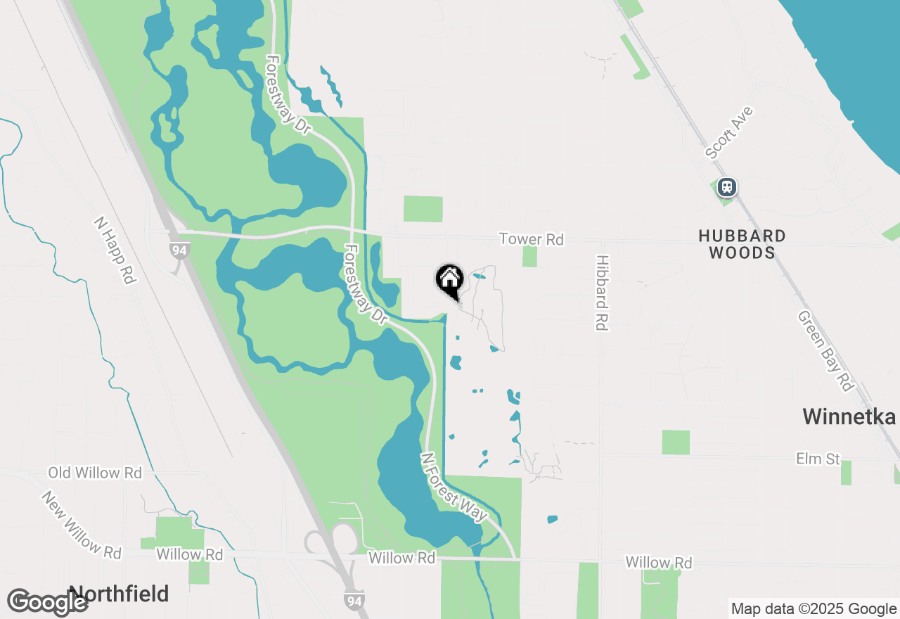 Map of 764 Boal Parkway, Winnetka, IL 60093
