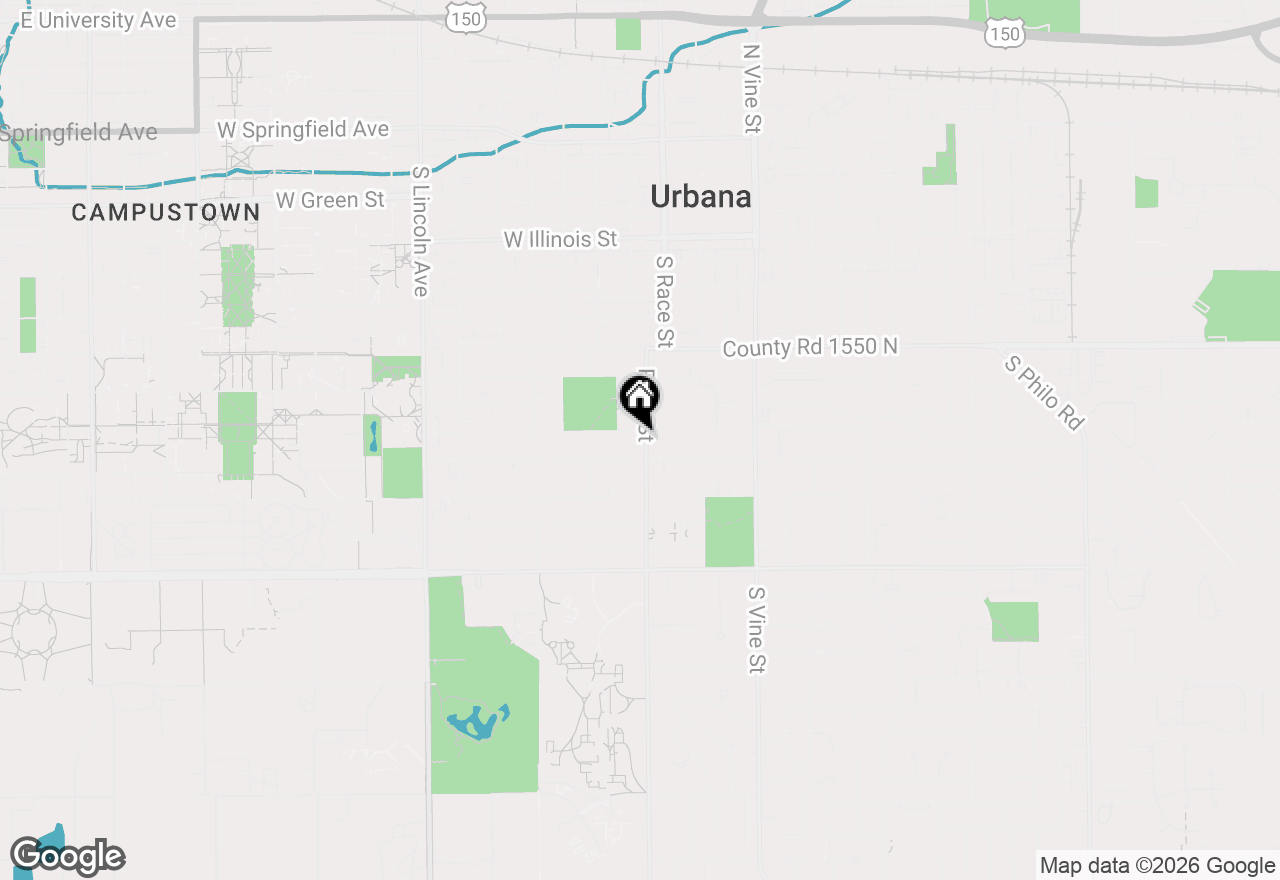 Map of 1203 S Race Street, Urbana, IL 61801