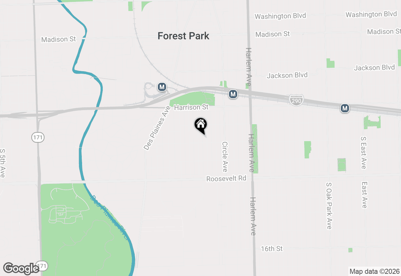 Map of 934 Beloit Avenue, Forest Park, IL 60130