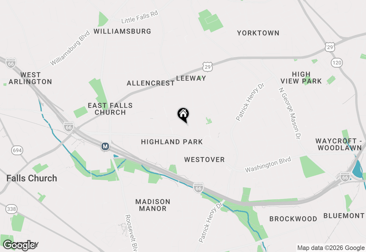 Map of 6020 20th Street N, Arlington, VA 22205