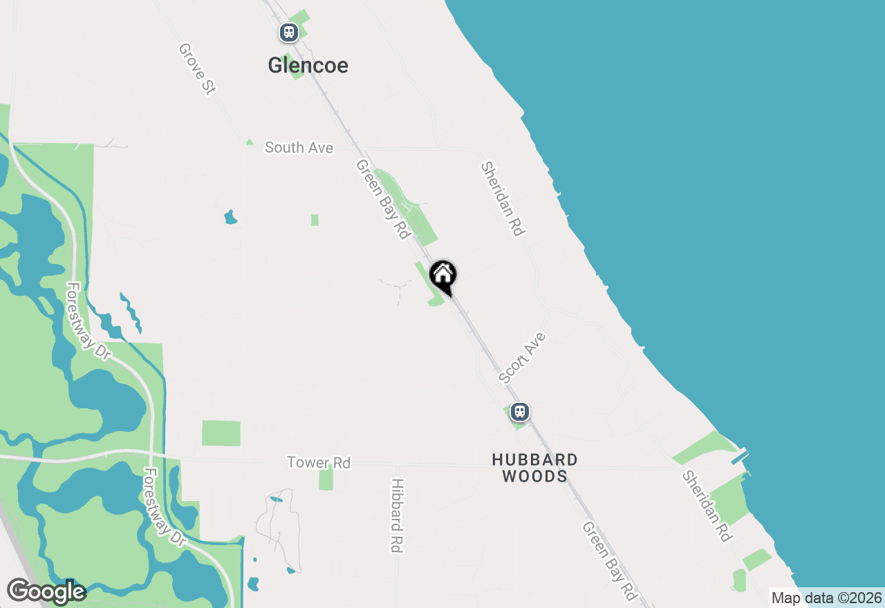 Map of 310 Jackson Avenue, Glencoe, IL 60022
