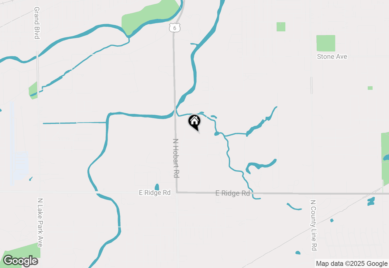 Map of 3645 E 33rd Lane, Hobart, IN 46342